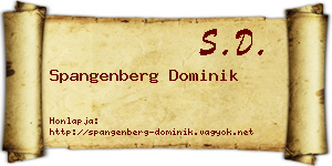 Spangenberg Dominik névjegykártya